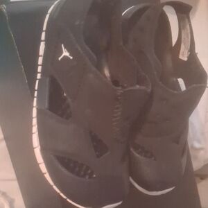 Jordan Kids Black and White Sneakers